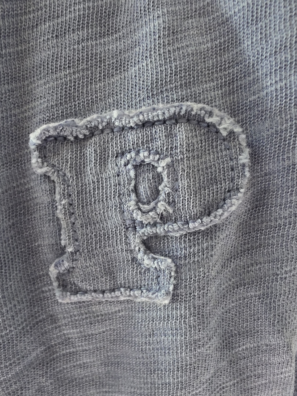 PINK Victoria's Secret Light Gray Track Joggers Detail